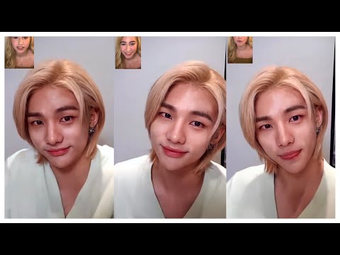 i met hyunjin from stray kids! // kpop video call fansign experience 스트레이키즈 황현진