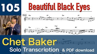 Beautiful Black Eyes [1979] (Chet Baker) Solo Transcription 105