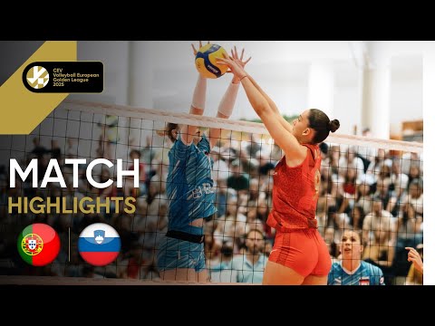 Highlights | Portugal vs. Slovenia - CEV Volleyball European Golden League 2025 | Women