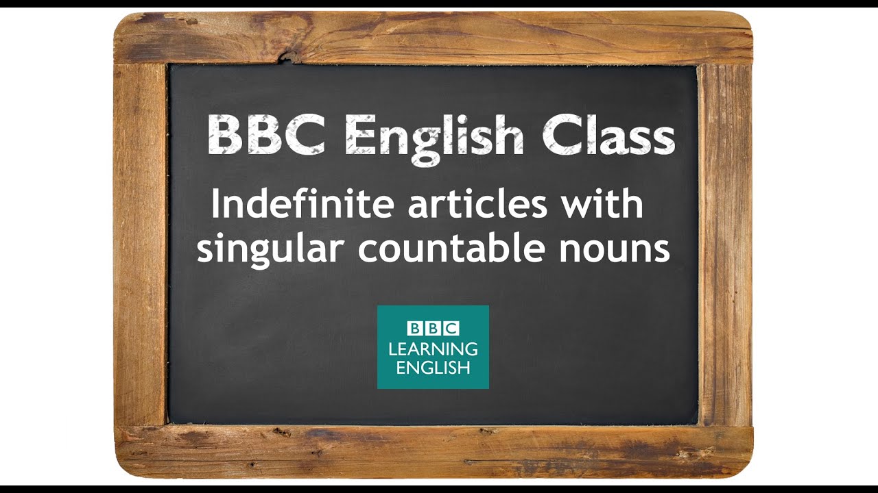 Learn about indefinite articles with singular countable nouns - BBC English Class