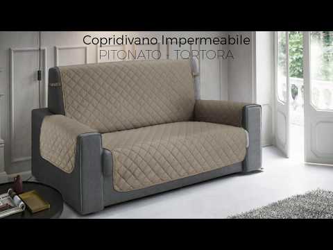 Copridivano, antimacchia, con retro antiscivolo, trapuntato, facile da montare, pitonato - Image 6