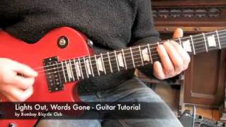 Lights Out Words Gone - Guitar Tutorial - Bombay Bicycle Club