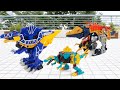 Spinosaurus PowerRangers DinoForce SpinoKing DinoSoul SpinoThunder Super10 Spinos Transformation