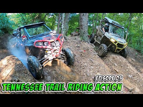 Tennessee Trail Riding Action - Crazy Climbs, Daring Descents & Wild Weather - Episode 04 - SXS/UTV
