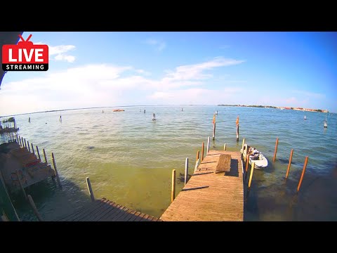 🔴 Venice Italy Live Cam - Laguna Nord Venice - Stream from Cantieri Biasin - Instant Weather