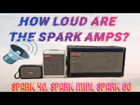 How LOUD are the Spark Amps? 🔊🔊🔊 Positive Grid Spark 40, Spark Mini and Spark Go