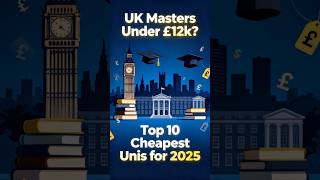 UK Masters Under £12k? Top 10 Cheapest Unis for 2025