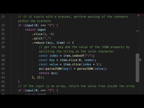 Implement a JSON Parser in JS