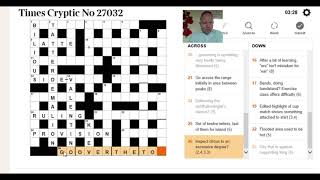 Solving the Times Crossword on May the 8th