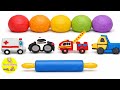 Play Doh Vehicles Shapes ABC Numbers For Toddlers Educational Toy Based Learning Compilation
