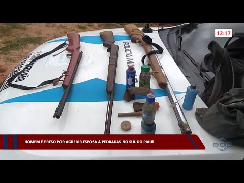 Homem é preso por agredir esposa a pedradas no sul do Piauí 02 05 2023
