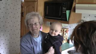 preview picture of video 'Ayden meets his Great Grandma LeGrow'