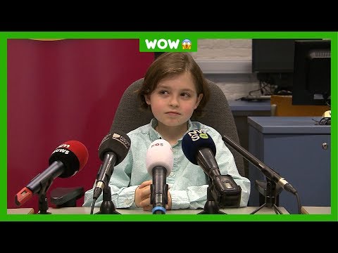 Laurent (8) is geslaagd voor het gymnasium