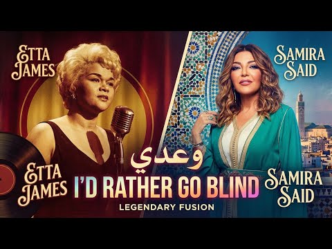 Etta James & Samira Said - I'd Rather Go Blind / وعدي (Official AI Fusion) 🇲🇦🇺🇸