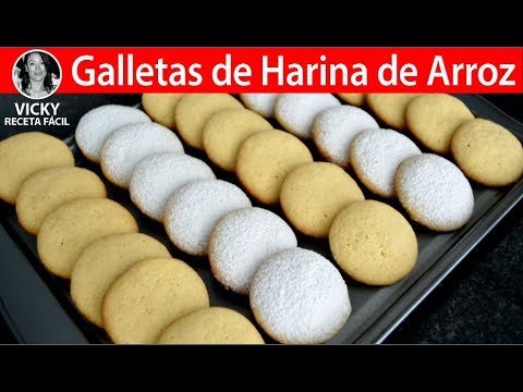 Galletas de Harina de Arroz | #VickyRecetaFacil