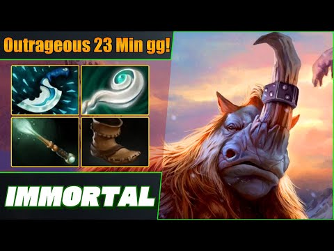 Immortal Magnus Soft Support Outrageous 23 Min gg! Dota 2 DotaPulse Full Gameplay