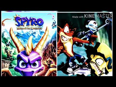 Spyro the Dragon Soundtrack - Sunny VS Crash Twinsanity River RollerBrawl OST instrumental (Mashup)