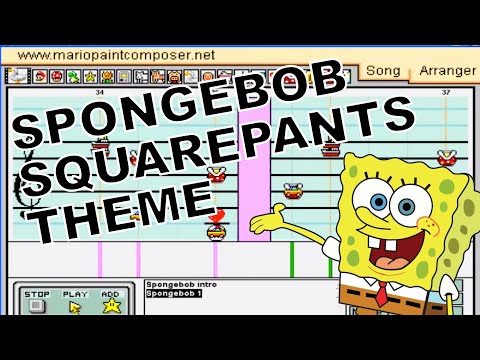 Spongebob Squarepants Theme Song - Mario Paint Composer 2.0