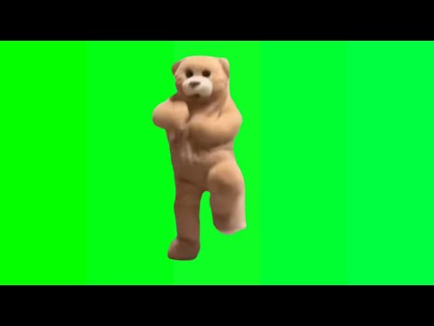 Dancing Burger King Bear Greenscreen