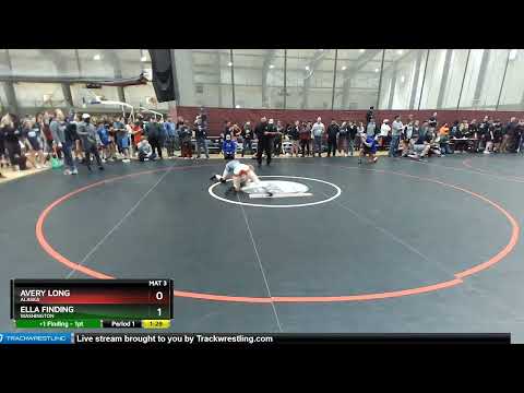 127 Lbs Champ. Round 1 - Avery Long, Alaska Vs Ella Finding, Washington F409