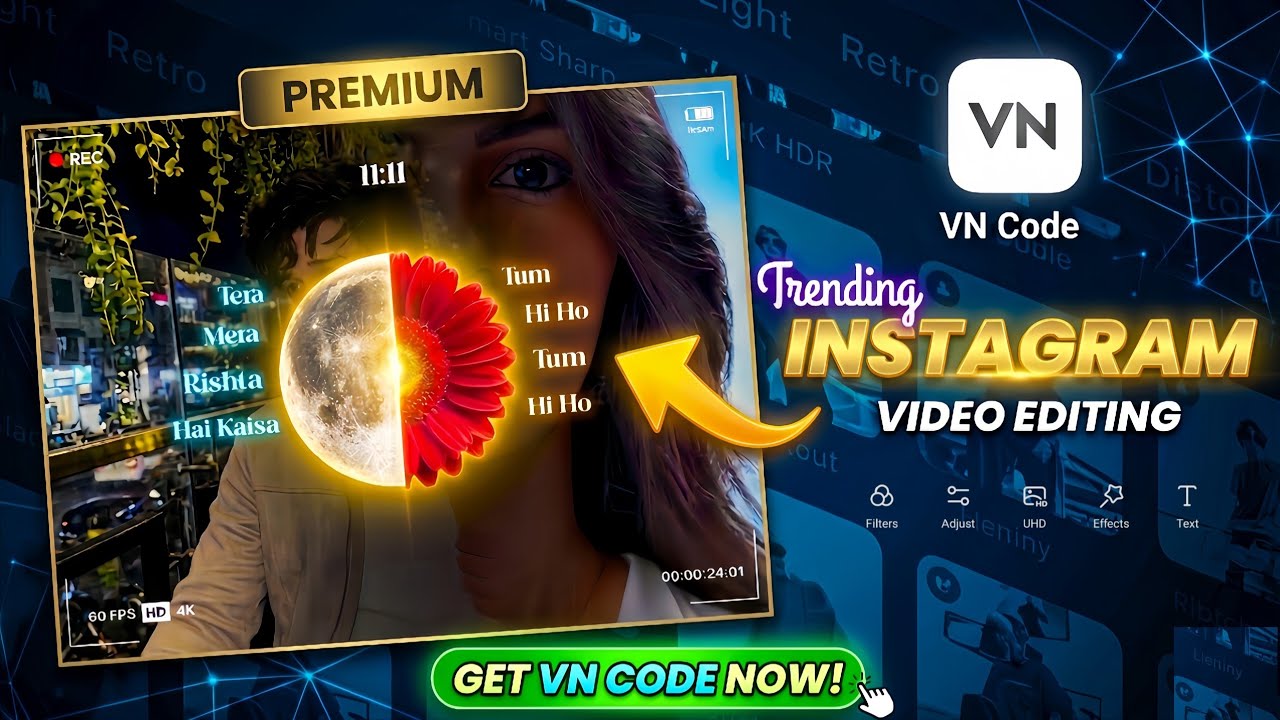 VN Code New Trending Instagram Reels Edit 2026 😍 Viral Video Editing Tutorial
