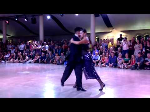  Sebastian Achaval  and  Roxana Suarez  are  dancing  at  Mallorca Tango Festival  in  2016