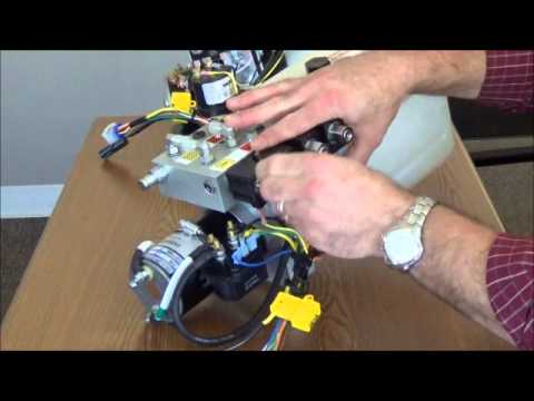 How to use the manual override on the Equalizer Systems small Birot hydraulic pump
