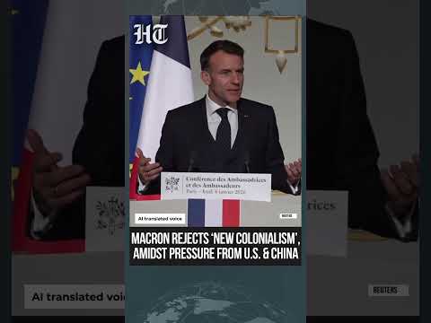 Macron Says France Rejects ‘New Colonialism’ Amidst Pressure From US And China | #shorts