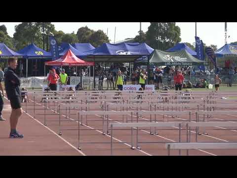 Girls U14 80m Hurdles Heat 1 - 2019 State Track and Field Championships // LAVicTV