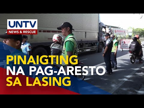 Pagpapatupad ng Anti-Drunk and Drugged Driving Act sa Davao City, pinaigting