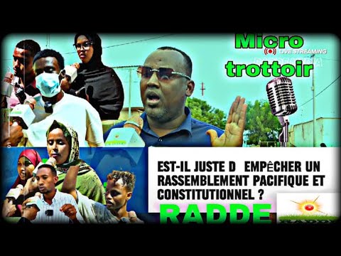Micro trotoir suite au refus du rassemblement pacifique déclarée
