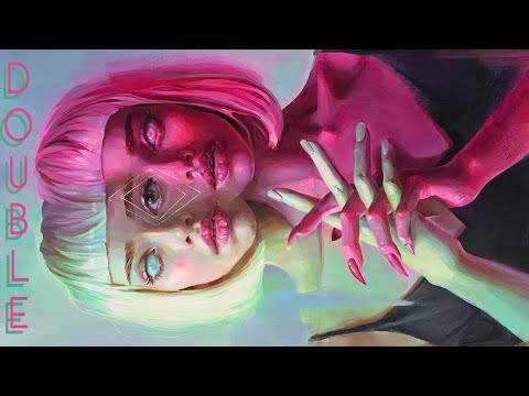 surreal twins painting time lapse by tanya shatseva