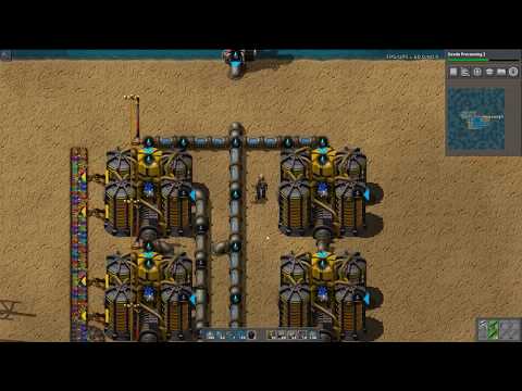 Let's Play Factorio Sea Block - .16 - Part 163 - Washing For Geodes to Crush