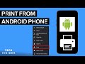 How To Print From Android Phone