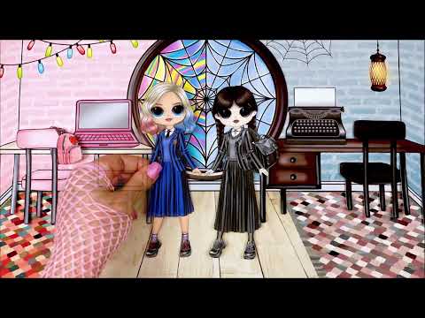 Wednesday Addams and Enid School Clothes - Isabela's Paper World
