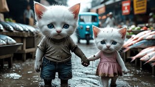 Two orphaned kittens run away from the shelter and get lost on the street, but meet up years later.