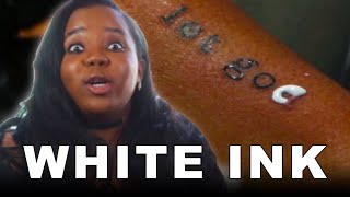 Dark Skinned People Get White Ink Tattoos