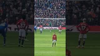 Marcus Rashford Penalty vs Everton March 2024 - East Stand view #manutd #marcusrashford #goal