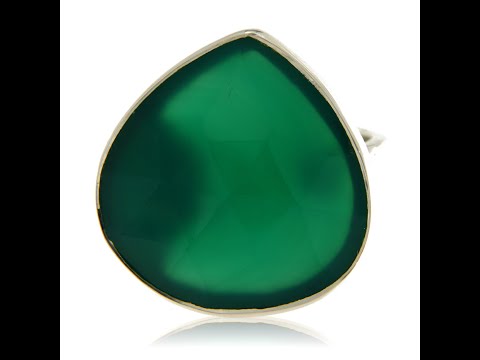 Inel Argint 925 Onix Verde Natural - Stil si Putere