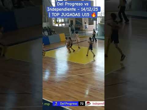 Del Progreso vs Independiente- 14/12/25 | TOP JUGADAS U15 🔥 #basketball #highlights