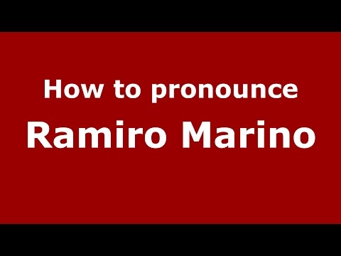 How to pronounce Ramiro Marino (Spanish/Argentina) - PronounceNames.com