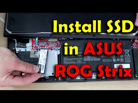 How to install M.2 SSD drive in Asus Rog Strix Laptop