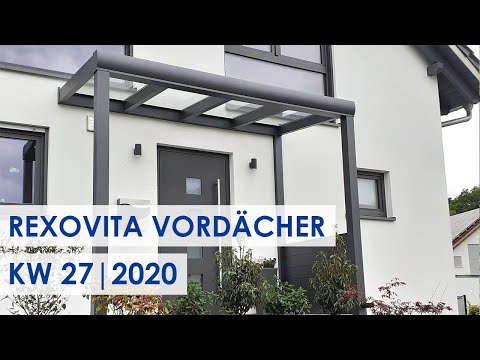 Das perfekte Haustür-Vordach in Alu (Kundenbilder KW 27/2020)