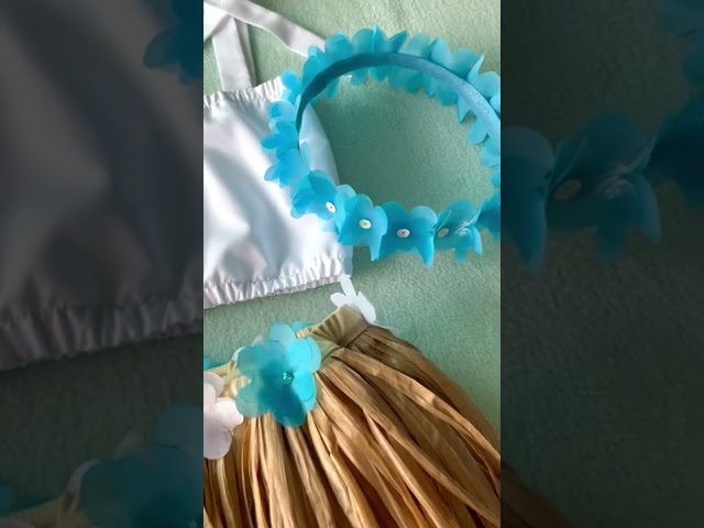 Vídeo relacionado con Aomig Disfraz Hawaiano Falda de Paja, 5 Pcs Set Hawaiano con Collar Pulsera Guirnalda Diadema Hawaiano, Falda Hawaiana Hierba para Mujer Adultos para Playa Fiestas Temáticas