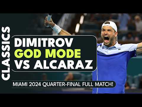 When Dimitrov Went GOD MODE! Alcaraz vs Dimitrov Miami 2024 Full Match!