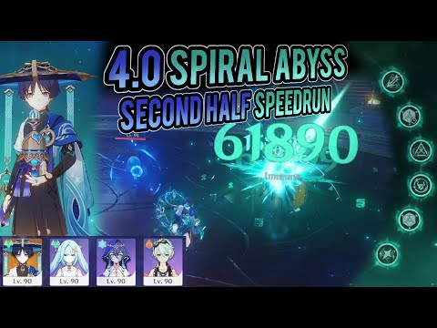 C6 R5 Wanderer 4.0 Spiral Abyss Floor 12 Second Half Speedrun [Genshin Impact]