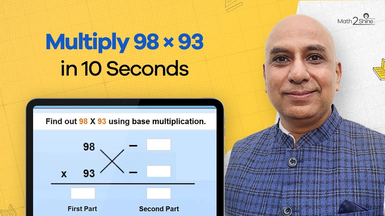 Multiply Numbers Near 100 in Seconds | Vedic Math's Trick | Math2Shine