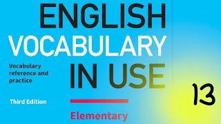 13. Cambridge English Vocabulary In Use || Elementary || Unit 13 || In the living room