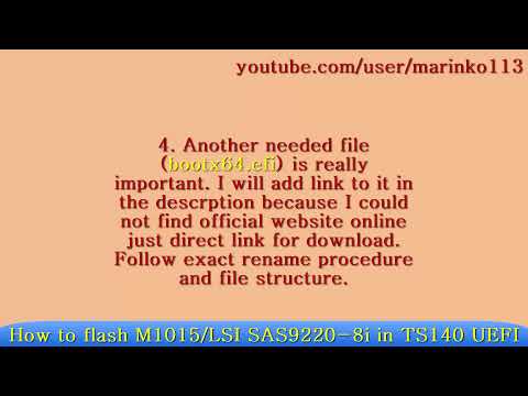 Updated March 9th, 2021 - How to cross flash IBM M1015 to IT-mode on TS140 with UEFI motherboard