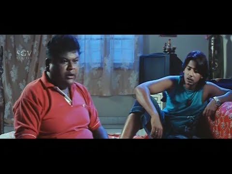 Bullet Prakash wife watching movie with lover Comedy | Prajwal Devraj | Gange Bare Thunge Bare Movie